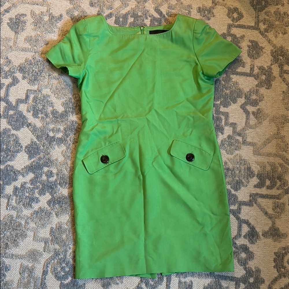 Vintage Green Kelly Graham Dress with silk lining